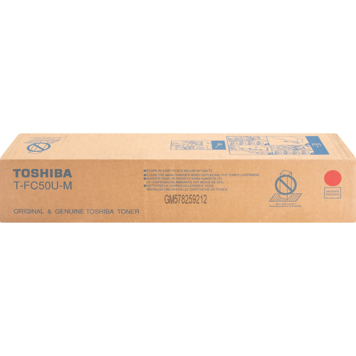 Toshiba Original Standard Yield Laser Toner Cartridge - Magenta - 1 Each - TOSTFC50UM