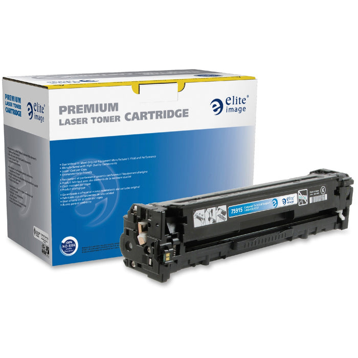 Elite Image Remanufactured Laser Toner Cartridge - Alternative for HP 131A (CF210A) - Black - 1 Each - ELI75915