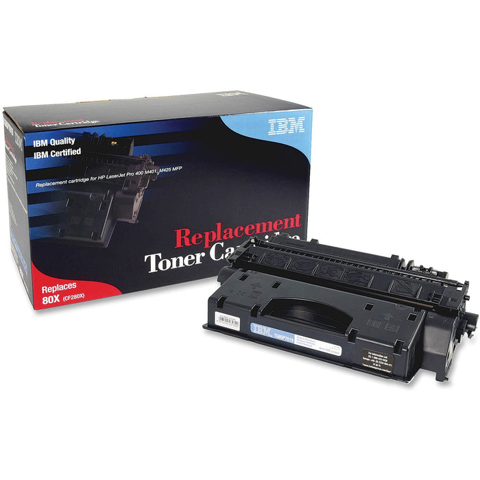 IBM Remanufactured High Yield Laser Toner Cartridge - Alternative for HP 80X (CF280X) - Black - 1 Each - IBMTG85P7019