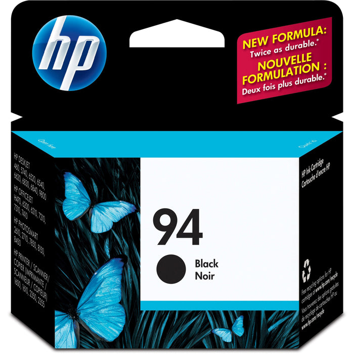 HP 94 (C8765WN) Original Inkjet Ink Cartridge - Black - 1 Each - HEWC8765WN