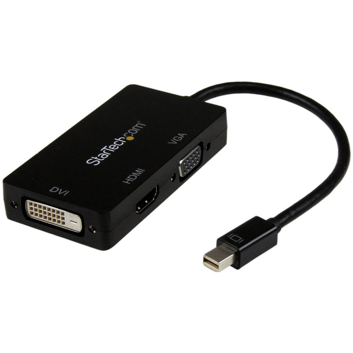 StarTech.com Mini DisplayPort Adapter ? 3-in-1 ? 1080p ? Monitor Adapter ? Mini DP to HDMI / VGA / DVI Adapter Hub - STCMDP2VGDVHD