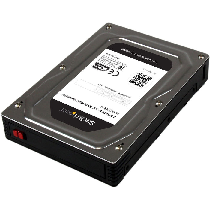 StarTech.com 2.5" to 3.5" SATA Aluminum Hard Drive Adapter Enclosure with SSD / HDD Height up to 12.5mm - STC25SAT35HDD