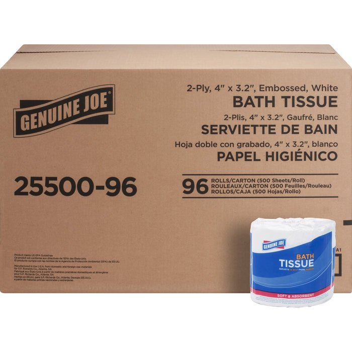 Genuine Joe 2-ply Standard Bath Tissue Rolls - GJO2550096