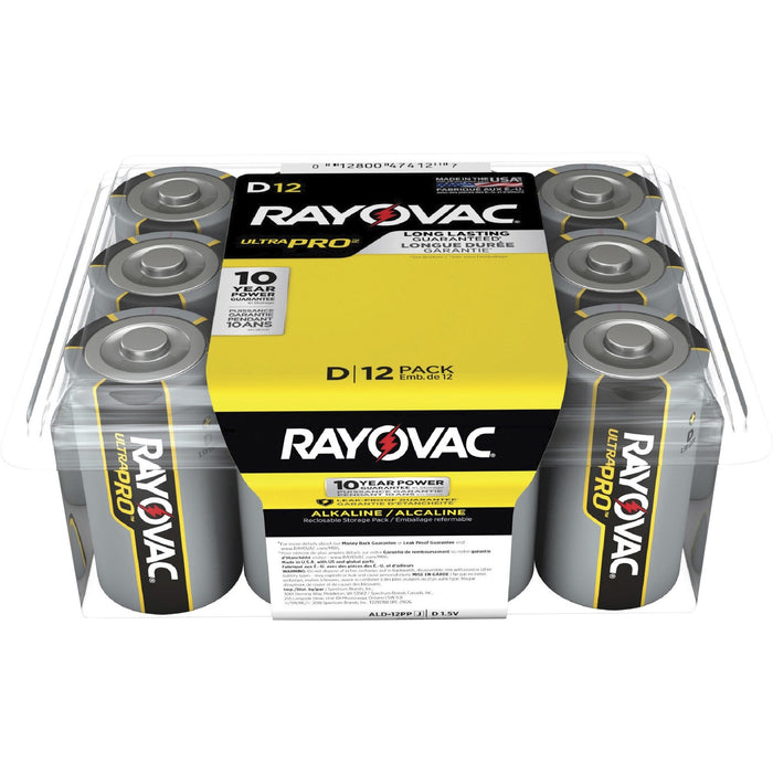 Rayovac Ultra Pro Alkaline D Batteries - RAYALD12PPJ