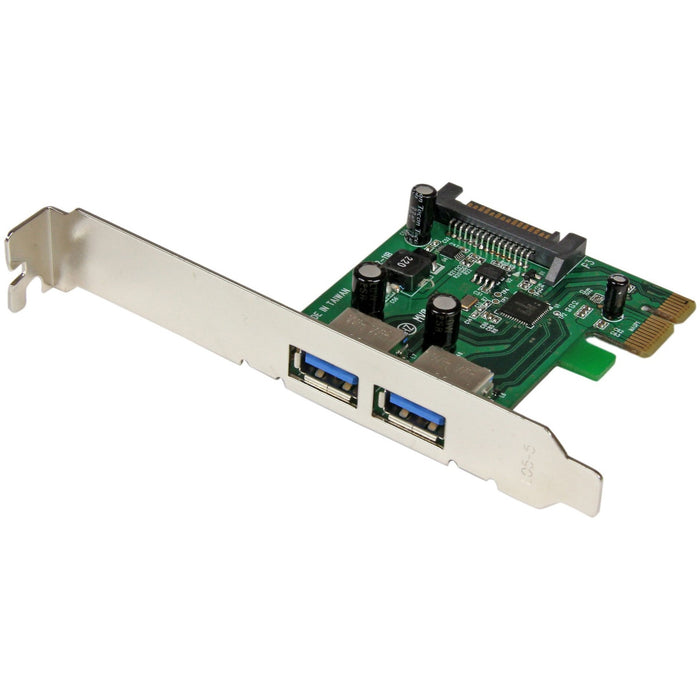 StarTech.com 2 Port PCI Express (PCIe) SuperSpeed USB 3.0 Card Adapter with UASP - SATA Power - 5Gbps - STCPEXUSB3S24