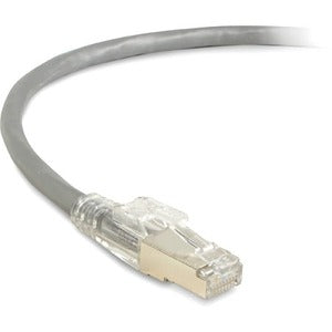 Black Box CAT6A 650-MHz Locking Snagless Patch Cable - BBNC6APC80SGY15