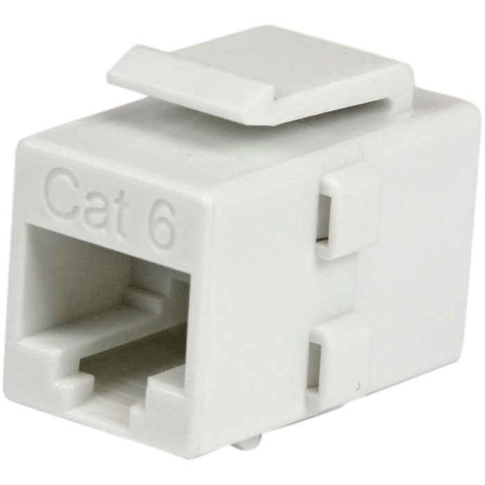 StarTech.com White Cat 6 RJ45 Keystone Jack Network Coupler - F/F - STCC6KEYCOUPLWH