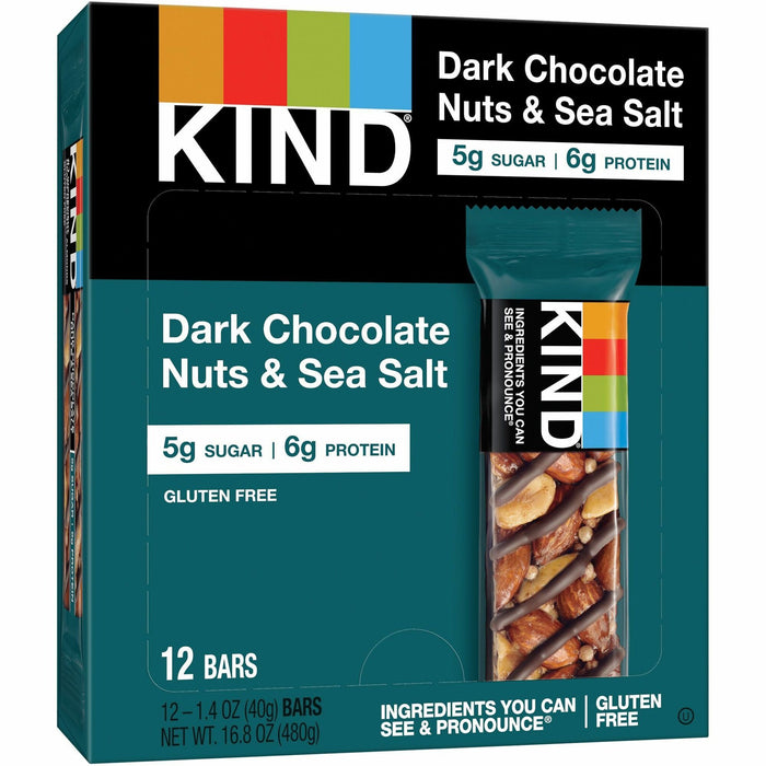 KIND Dark Chocolate Nuts/Sea Salt Snack Bars - KND17851