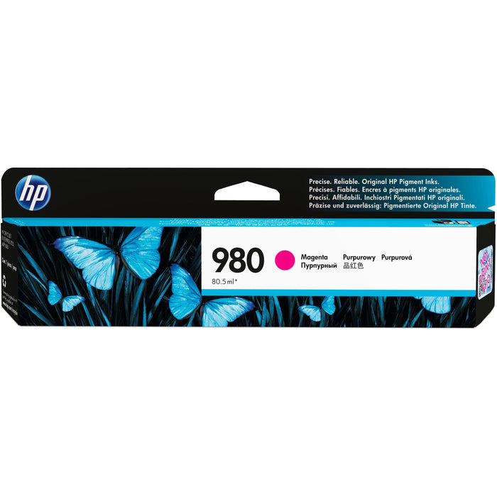 HP 980 (D8J08A) Original Inkjet Ink Cartridge - Single Pack - Magenta - 1 Each - HEWD8J08A