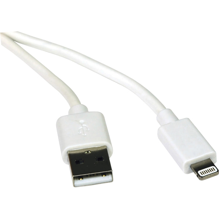 Tripp Lite 3ft Lightning USB Sync/Charge Cable for Apple Iphone / Ipad White 3' - TRPM100003WH