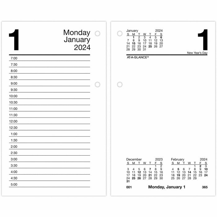 At-A-Glance Recycled Desk Calendar Refill - AAGE717R50