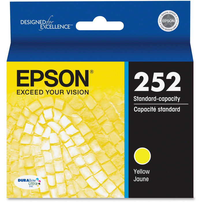 Epson DURABrite Ultra T252420 Original Standard Yield Inkjet Ink Cartridge - Yellow - 1 Each - EPST252420S