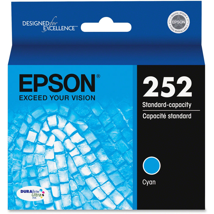 Epson DURABrite Ultra T252220 Original Standard Yield Inkjet Ink Cartridge - Cyan - 1 Each - EPST252220S