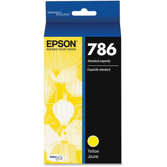 Epson DURABrite Ultra 786 Original Inkjet Ink Cartridge - Yellow - 1 Each - EPST786420S