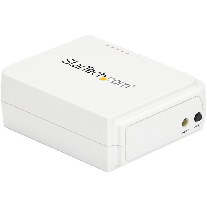 StarTech.com 1 Port USB Wireless N Network Print Server with 10/100 Mbps Ethernet Port - 802.11 b/g/n - STCPM1115UW