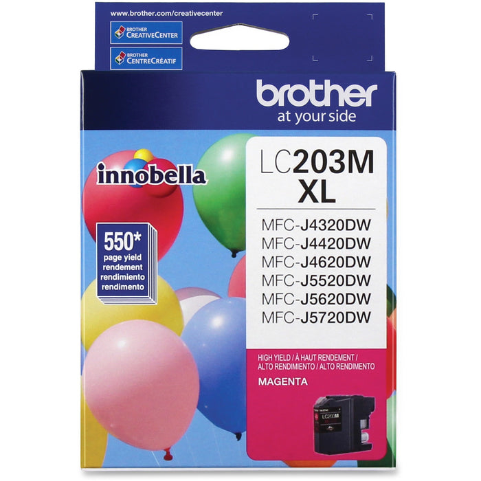 Brother Genuine Innobella LC203M High Yield Magenta Ink Cartridge - BRTLC203M