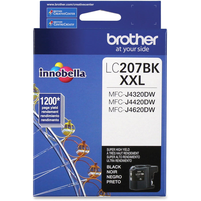 Brother Genuine LC207BK Super High Yield Black Ink Cartridge - BRTLC207BK