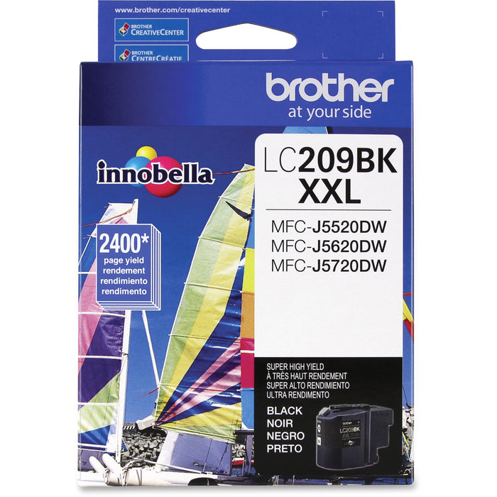 Brother Genuine LC209BK Super High Yield Black Ink Cartridge - BRTLC209BK