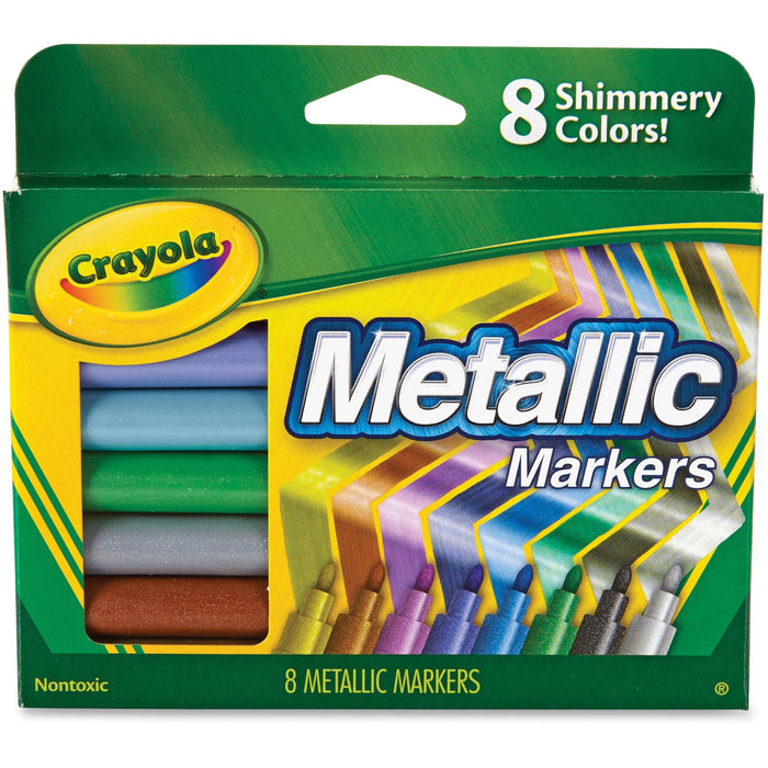 Crayola 8-color Metallic Markers - CYO588628