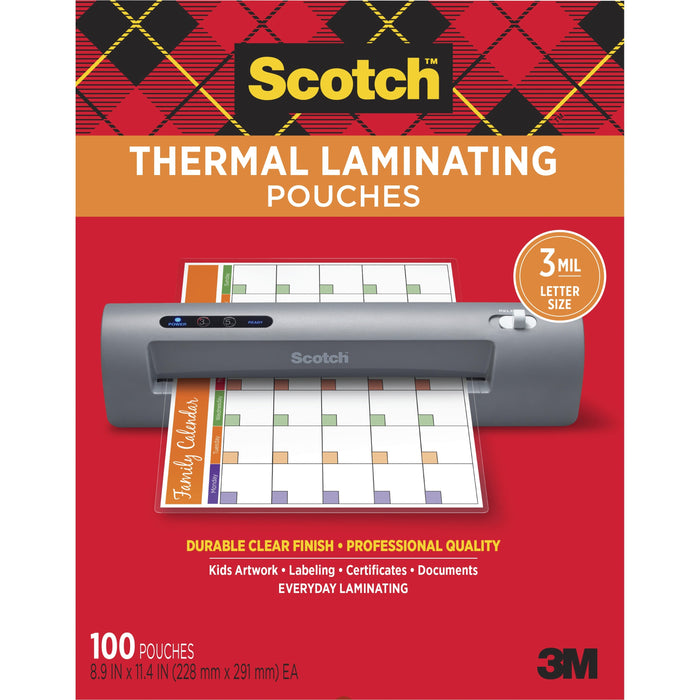 Scotch Thermal Laminating Pouches - MMMTP3854100