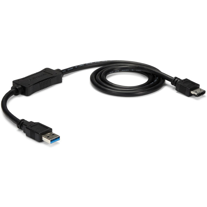 StarTech.com USB 3.0 to eSATA HDD / SSD / ODD Adapter Cable - 3ft eSATA Hard Drive to USB 3.0 Adapter Cable - SATA 6 Gbps - STCUSB3S2ESATA3