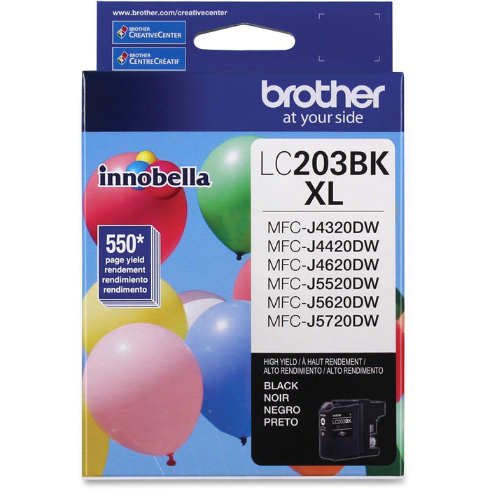 Brother Genuine Innobella LC203BK High Yield Black Ink Cartridge - BRTLC203BK