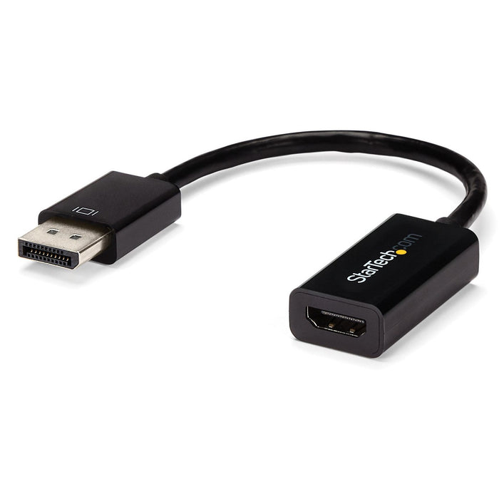 StarTech.com DisplayPort to HDMI Adapter, 4K 30Hz Active DP to HDMI Video Converter, Ultra HD DP 1.2 to HDMI 1.4 Monitor Adapter Dongle - STCDP2HD4KS