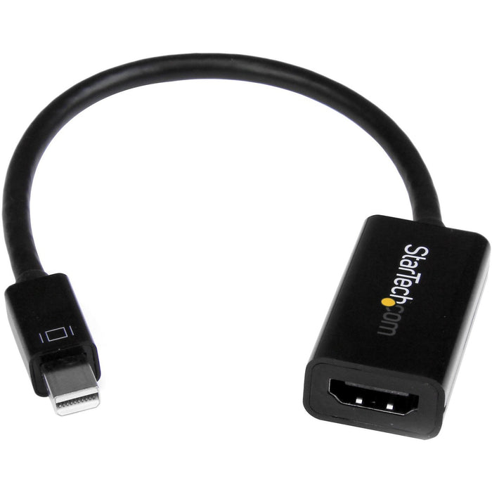 StarTech.com Mini DisplayPort to HDMI Adapter, Active Mini DP to HDMI Video Converter for Monitor/Display, 4K 30Hz, mDP to HDMI Adapter - STCMDP2HD4KS
