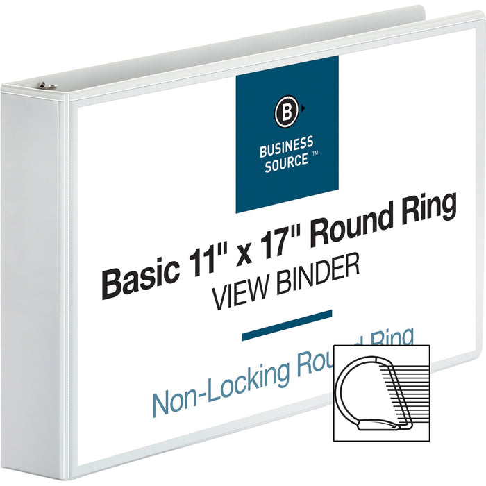 Business Source Tabloid-size Round Ring Reference Binder - BSN45101
