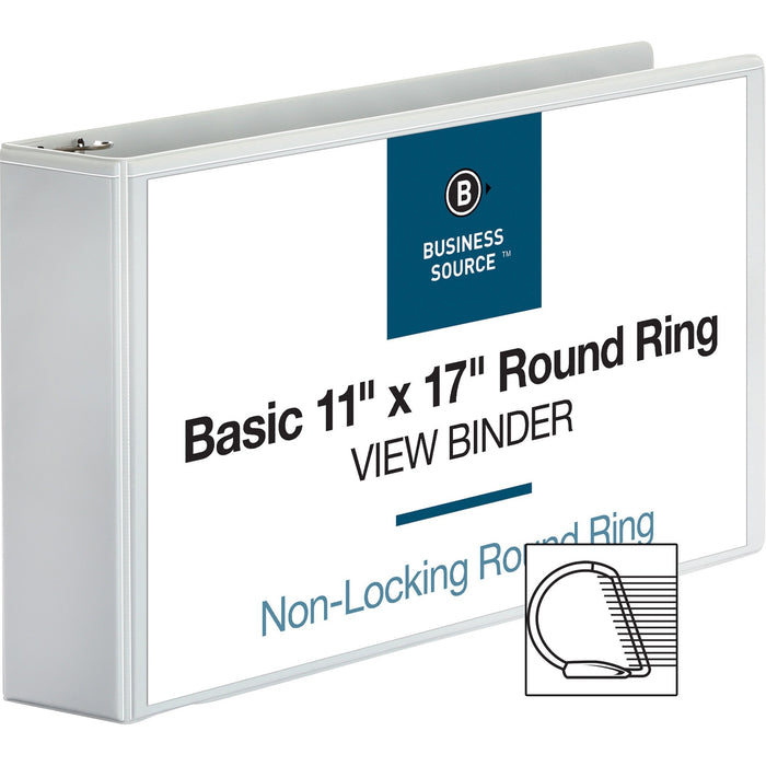 Business Source Tabloid-size Round Ring Reference Binder - BSN45102