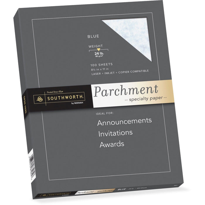 Southworth Parchment Specialty Paper - Blue - SOUP964CK336 Neenah Paper, Inc