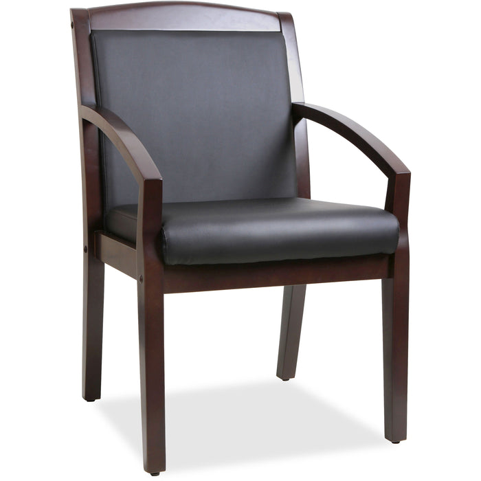 Lorell Sloping Arms Wood Guest Chair - LLR20015