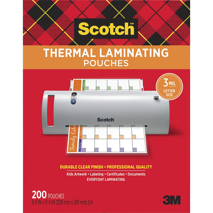 Scotch Thermal Laminating Pouches - MMMTP3854200