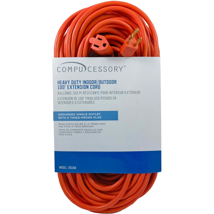 Compucessory Heavy-duty Indoor/Outdoor Extension Cord - CCS25150