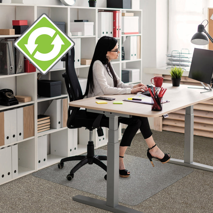 Floortex Ecotex Evolutionmat Standard Pile Carpet Rectangluar Chair Mat - FLRECO113048EP