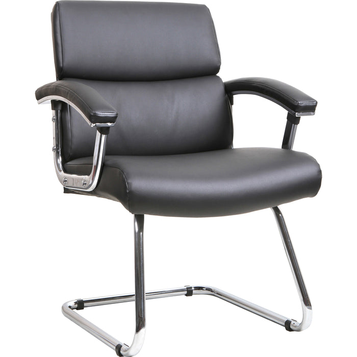 Lorell Sled Base Leather Guest Chair - LLR20019