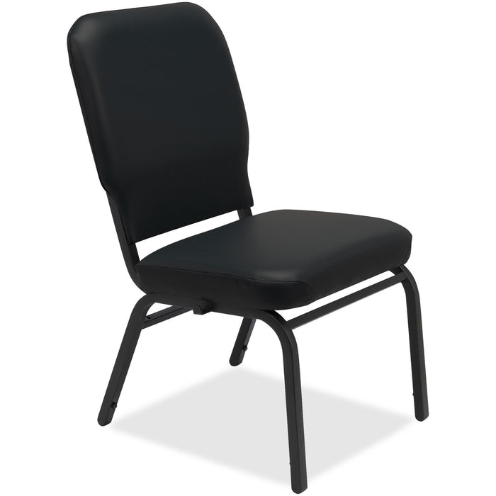 Lorell Vinyl Back/Seat Oversized Stack Chairs - LLR59596
