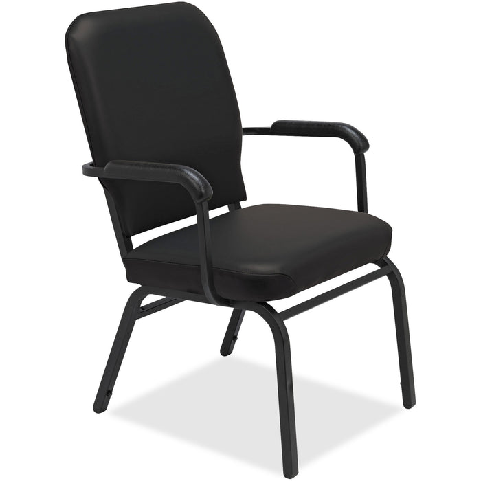 Lorell Fixed Arms Vinyl Oversized Stack Chairs - LLR59600