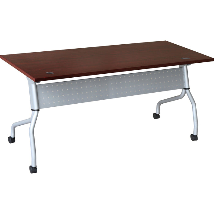 Lorell Mahogany Flip Top Training Table - LLR60718