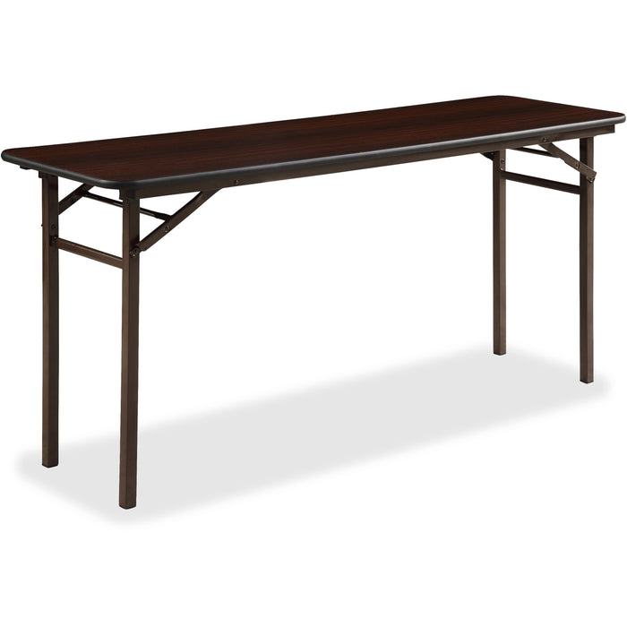 Lorell Mahogany Folding Banquet Table - LLR60725