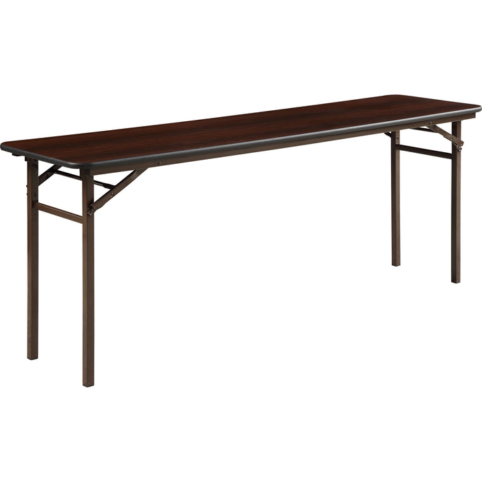 Lorell Mahogany Folding Banquet Table - LLR60727