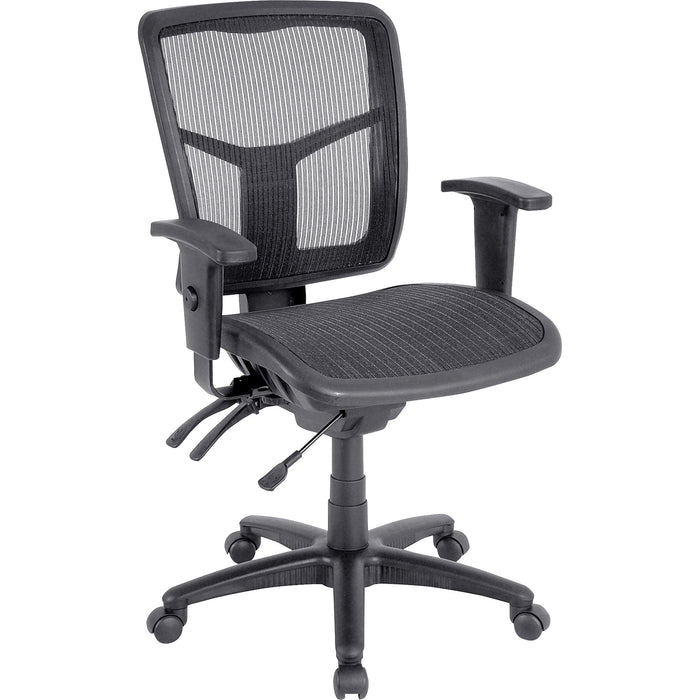 Lorell Mid-Back Swivel Mesh Chair - LLR86904