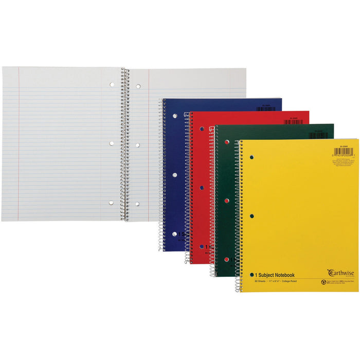 Ampad Oxford Earthwise Recycled 3HP Notebooks - Letter - OXF25206