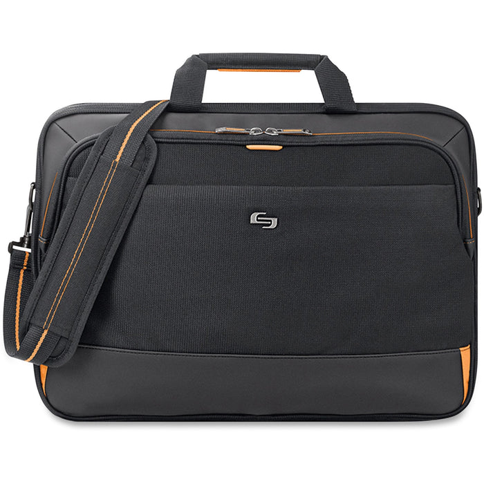Solo Urban Carrying Case (Briefcase) for 11" to 17.3" Apple iPad Ultrabook - Black, Gold - USLUBN3004