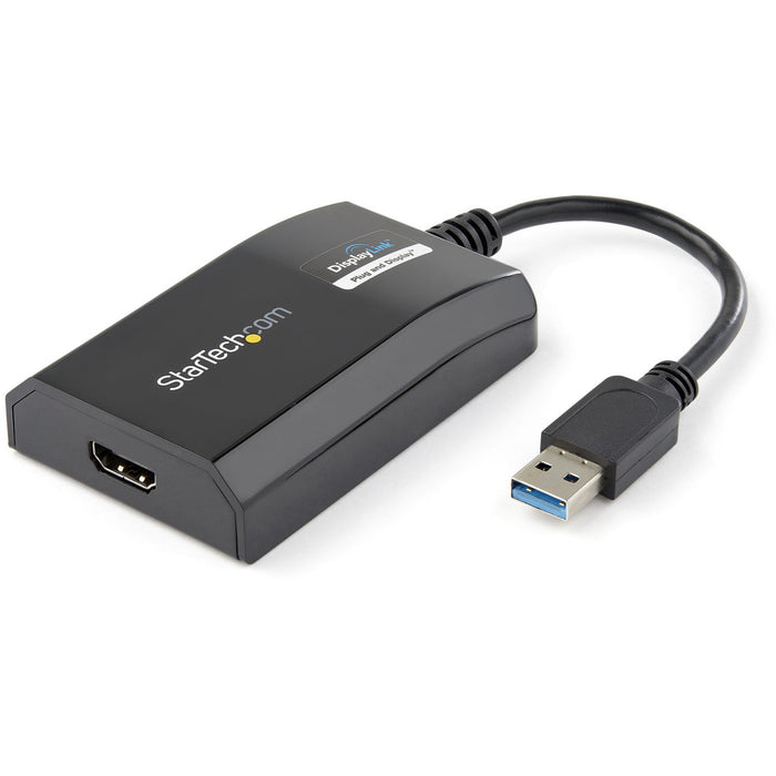 StarTech.com USB 3.0 to HDMI Adapter, DisplayLink Certified, 1920x1200, USB-A to HDMI Display Adapter, External Graphics Card for Mac/PC - STCUSB32HDPRO