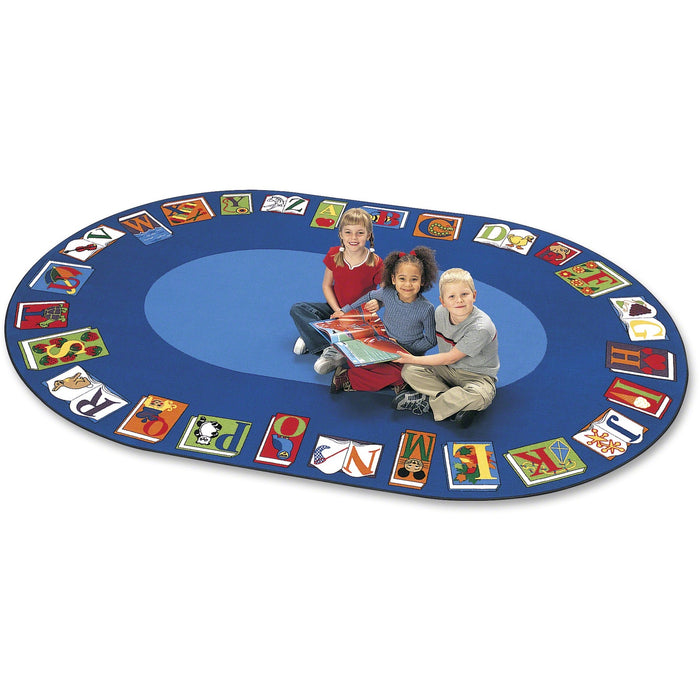 Carpets for Kids Reading By The Book Oval Area Rug - CPT2616