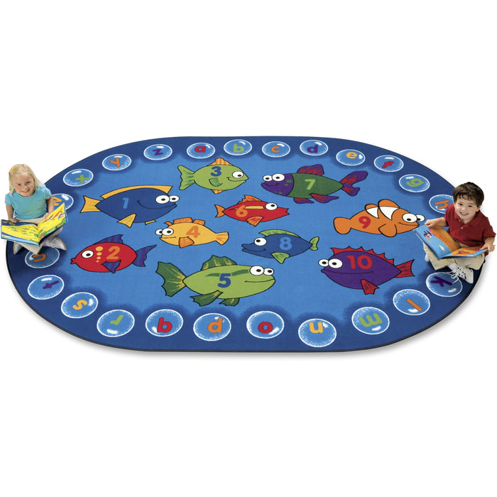 Carpets for Kids Fishing For Literacy Oval Rug - CPT6803