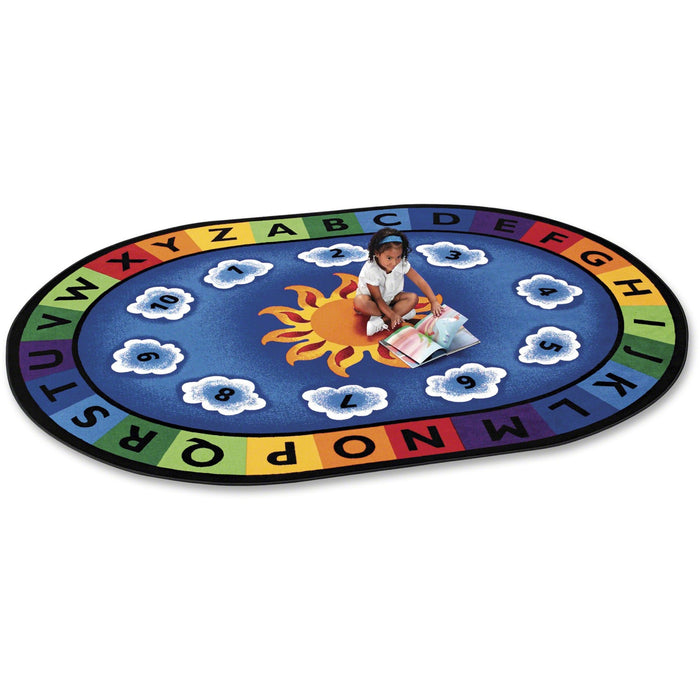 Carpets for Kids Sunny Day Learn/Play Oval Rug - CPT9416