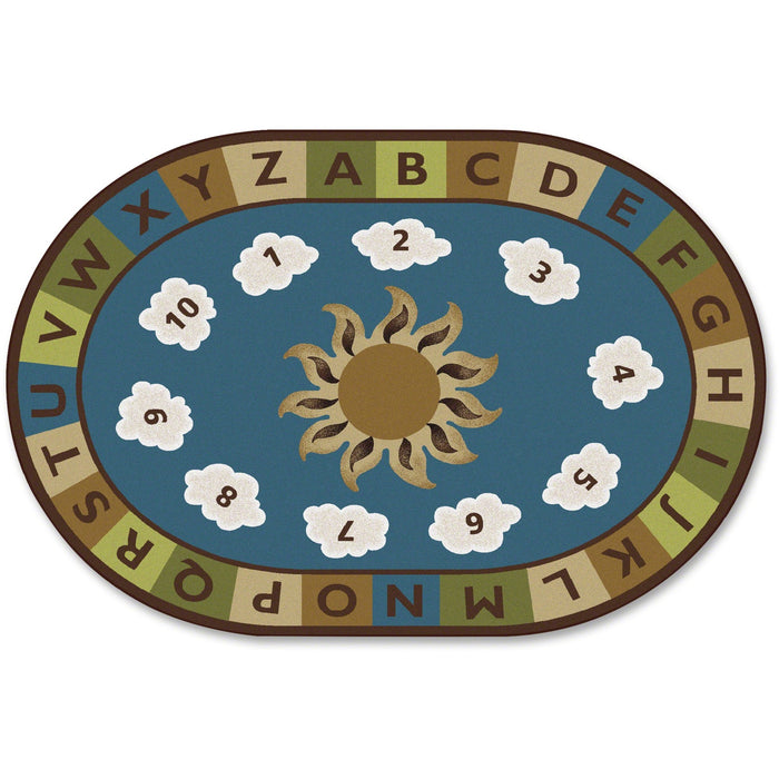 Carpets for Kids Sunny Day Learn/Play Oval Rug - CPT94706
