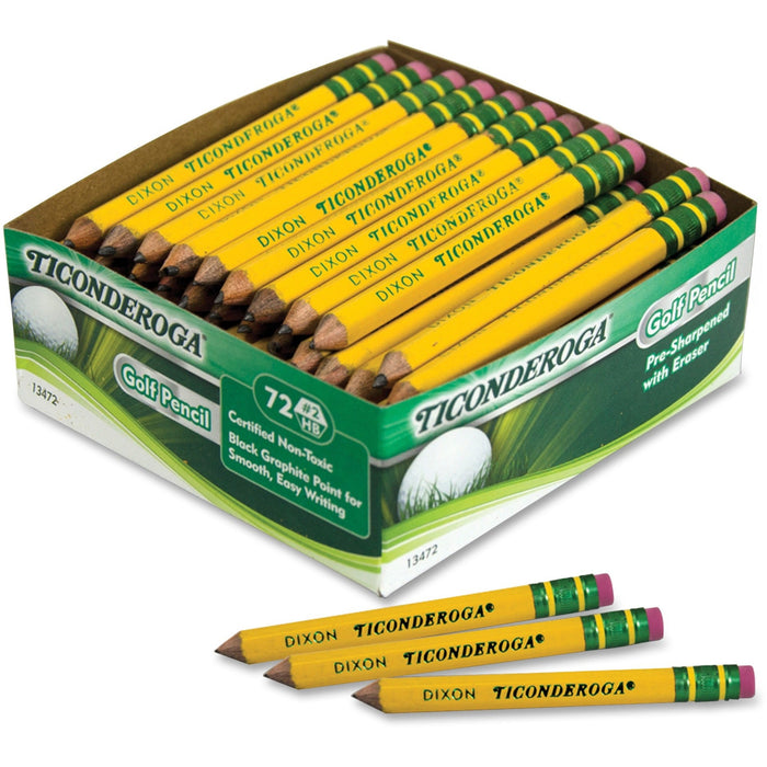 Ticonderoga Golf Pencils - DIX13472 Dixon Ticonderoga Company